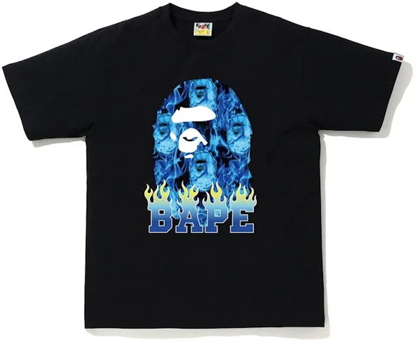 bape-ape-head-flame-t-shirt-black-blue