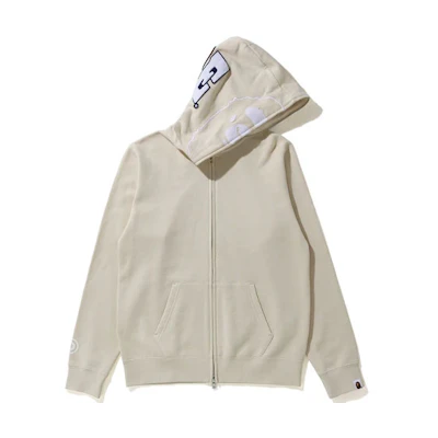 BAPE Ape Head Full-Zip Hoodie Sweatshirt Unisex Solid Color Series 1H30-215-506