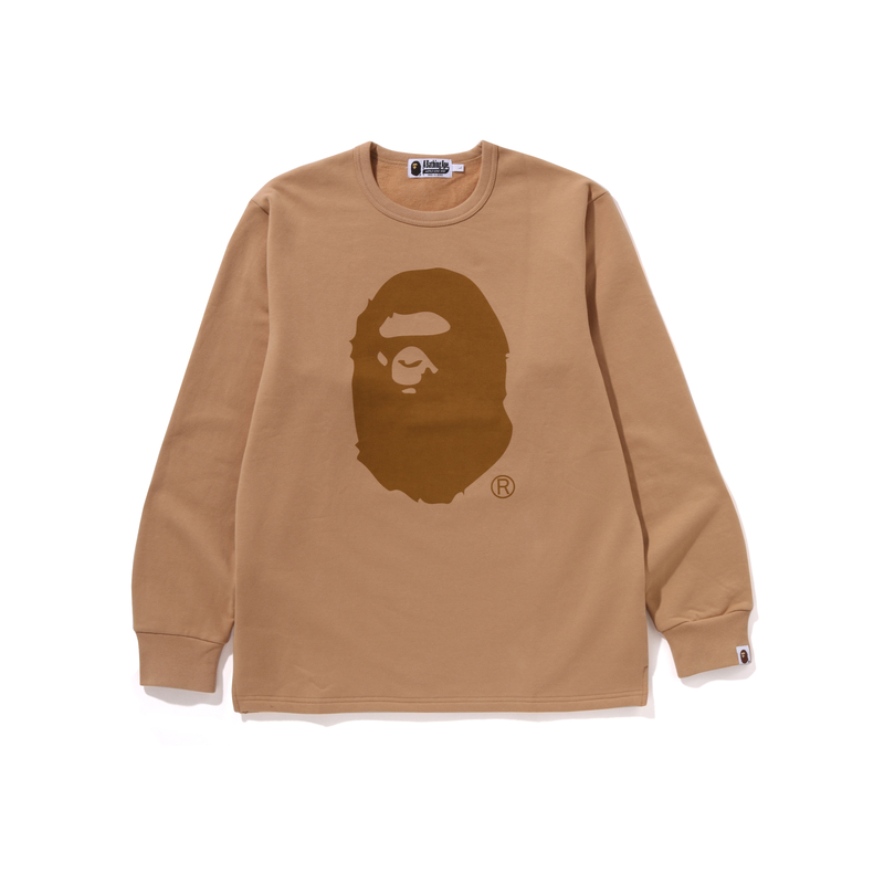BAPE Ape Head Graphic Crewneck Long-Sleeve Pullover Sweatshirt Men 0ZXLTM111003N