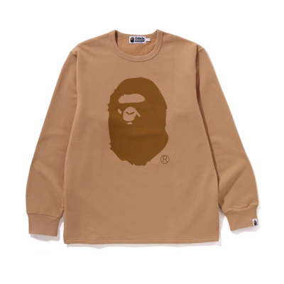 BAPE Ape Head Graphic Crewneck Long-Sleeve Pullover Sweatshirt Men 0ZXLTM111003N