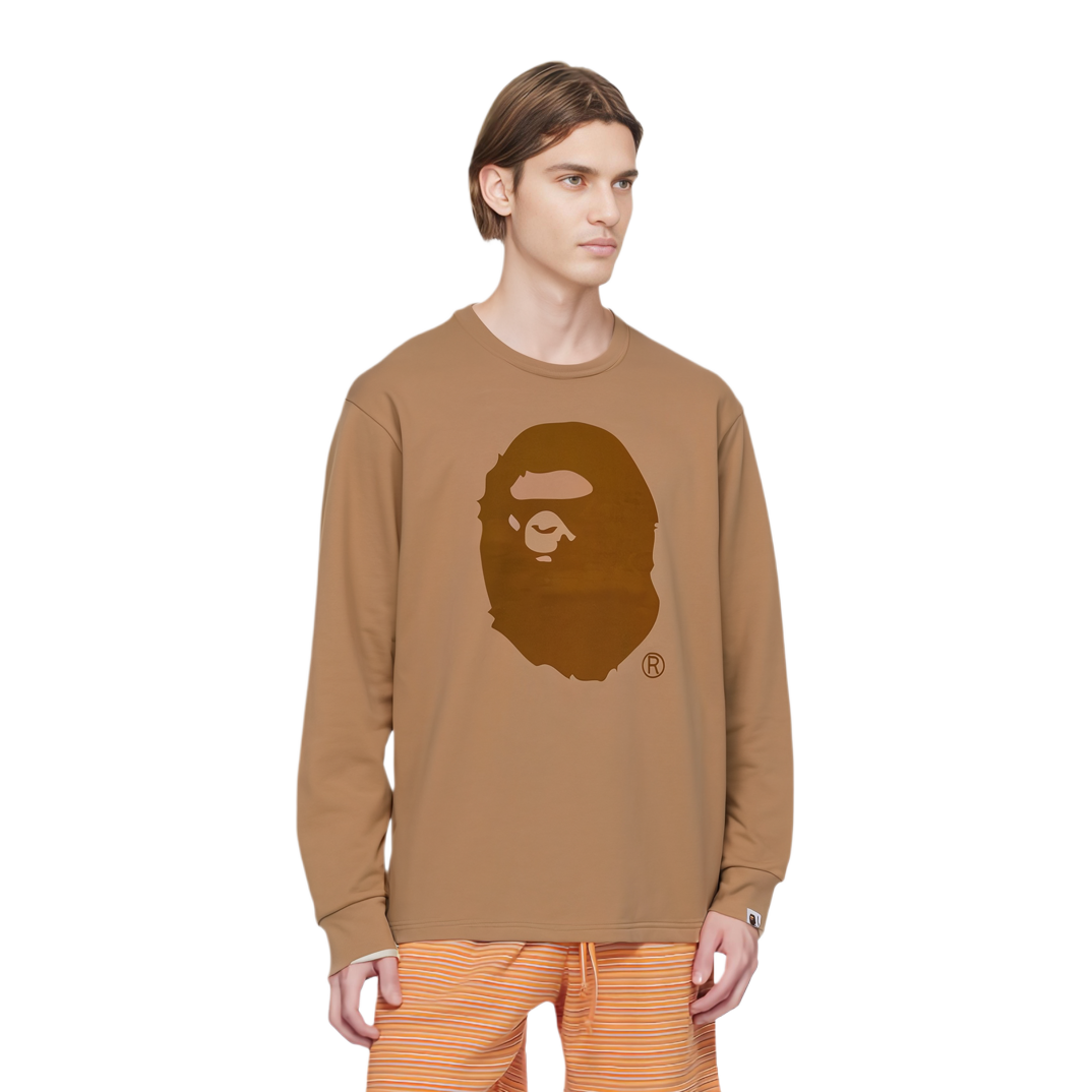 Details for BAPE 猿人頭圖案長袖圓領套頭衛衣 男款 0ZXLTM111003N