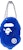 BAPE Ape Head Lame Coin Case 'Blue'