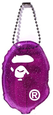 BAPE Ape Head Lame Coin Case 'Purple' Buy BAPE Ape Head Lame Coin Case 'Purple'