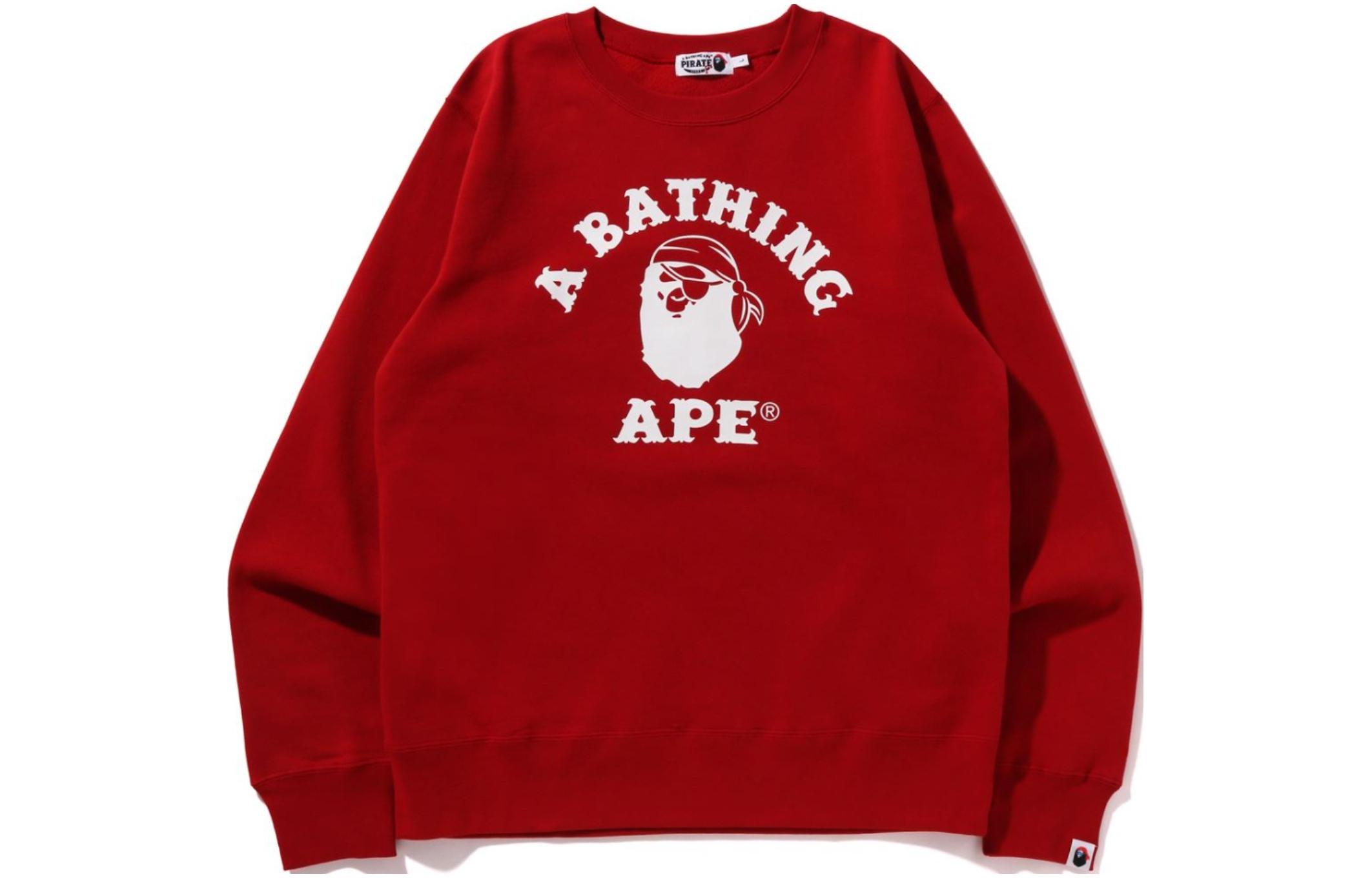 BAPE Ape Head Logo Crewneck Sweatshirt Long Sleeve 4J70-113-001