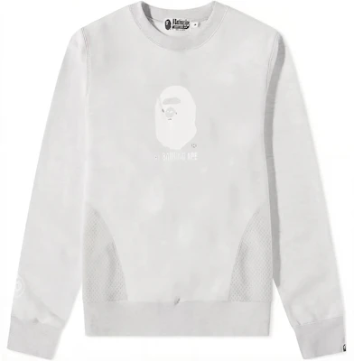 BAPE 猿人頭標誌灰色長袖中性圓領衛衣 001SWI801003M Buy BAPE 猿人頭標誌灰色長袖中性圓領衛衣 001SWI801003M