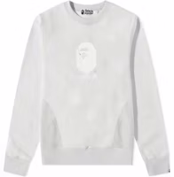 BAPE Ape Head Logo Crewneck Sweatshirt Unisex Grey 001swi801003m BAPE Ape Head Logo Crewneck Sweatshirt Unisex Grey 001swi801003m