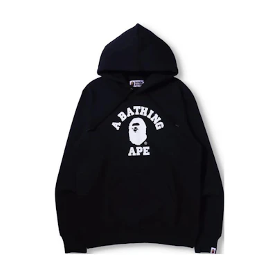 BAPE Ape Head Logo Letter Print Drawstring Long Sleeve Hoodie 0ZXSWM114008H