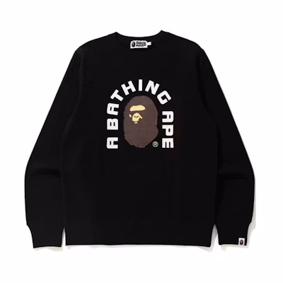 BAPE Ape Head Logo Print Long Sleeve Sweatshirt 0ZXSWM11307XG