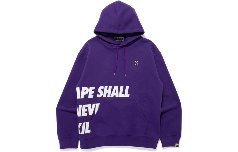 BAPE Ape Head Logo Print Pullover Hoodie Long Sleeve 0ZXSWMSWFW03F