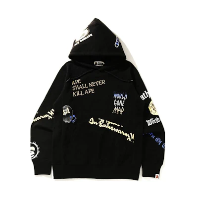 BAPE Ape Head Logo Print Pullover Long-Sleeve Sweatshirt 0ZXSWM114002G