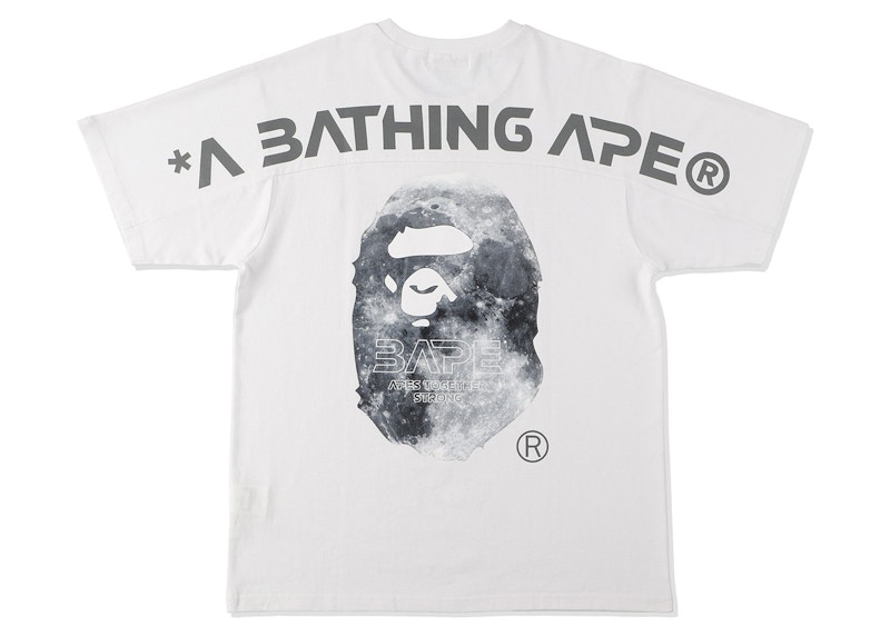 Buy BAPE Kaos Kepala Ape Moon Putih