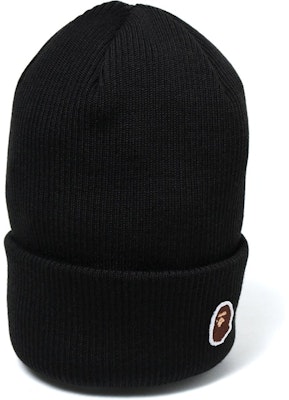 Bape Ape Head One Point Beanie Black Buy Bape Ape Head One Point Beanie Black