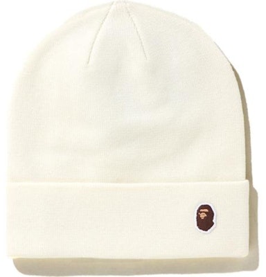 Bape Ape Head One Point Beanie White Buy Bape Ape Head One Point Beanie White