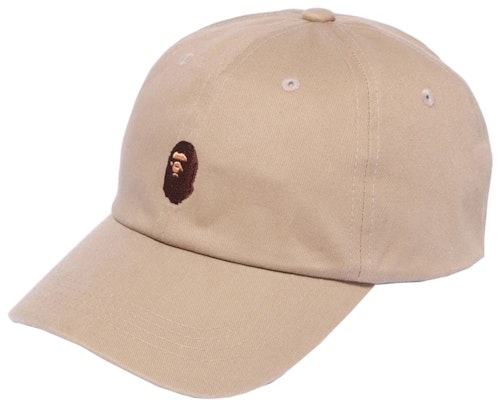 BAPE Ape Head One Point Panel Cap (SS22) Beige Buy BAPE Ape Head One Point Panel Cap (SS22) Beige