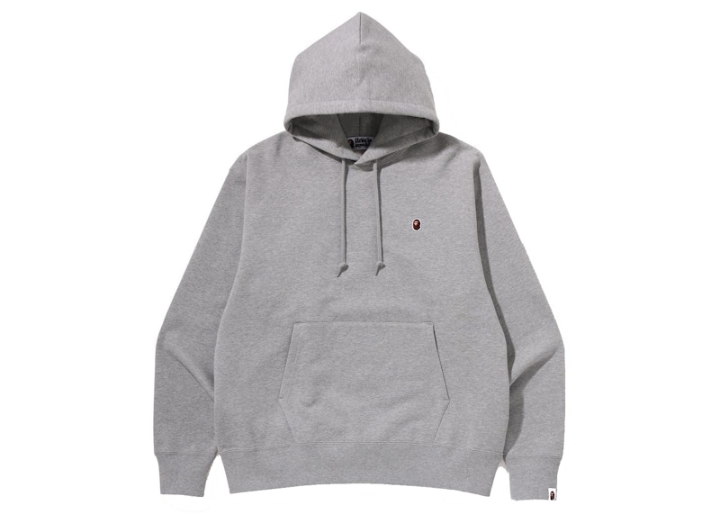 Buy A BATHING APE®リラックスフィットプルオーバーフーディー (グレー)
