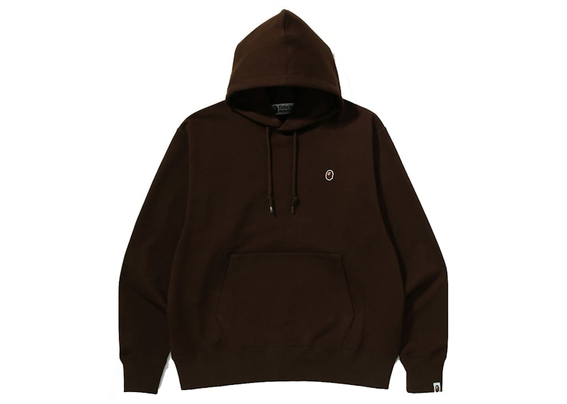 Buy BAPE Ape Head One Point Hoodie Potongan Santai Leluhur 'Coklat'
