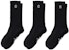 BAPE Ape Head One Point Socks (3 Pack) Black