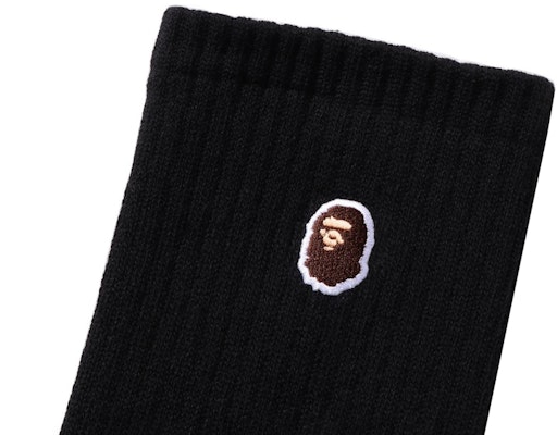 BAPE Ape Head One Point Socks (3 Pack) Black Order BAPE Ape Head One Point Socks (3 Pack) Black