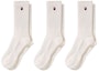 Buy BAPE Ape Head One Point Socks (3 Pack) White