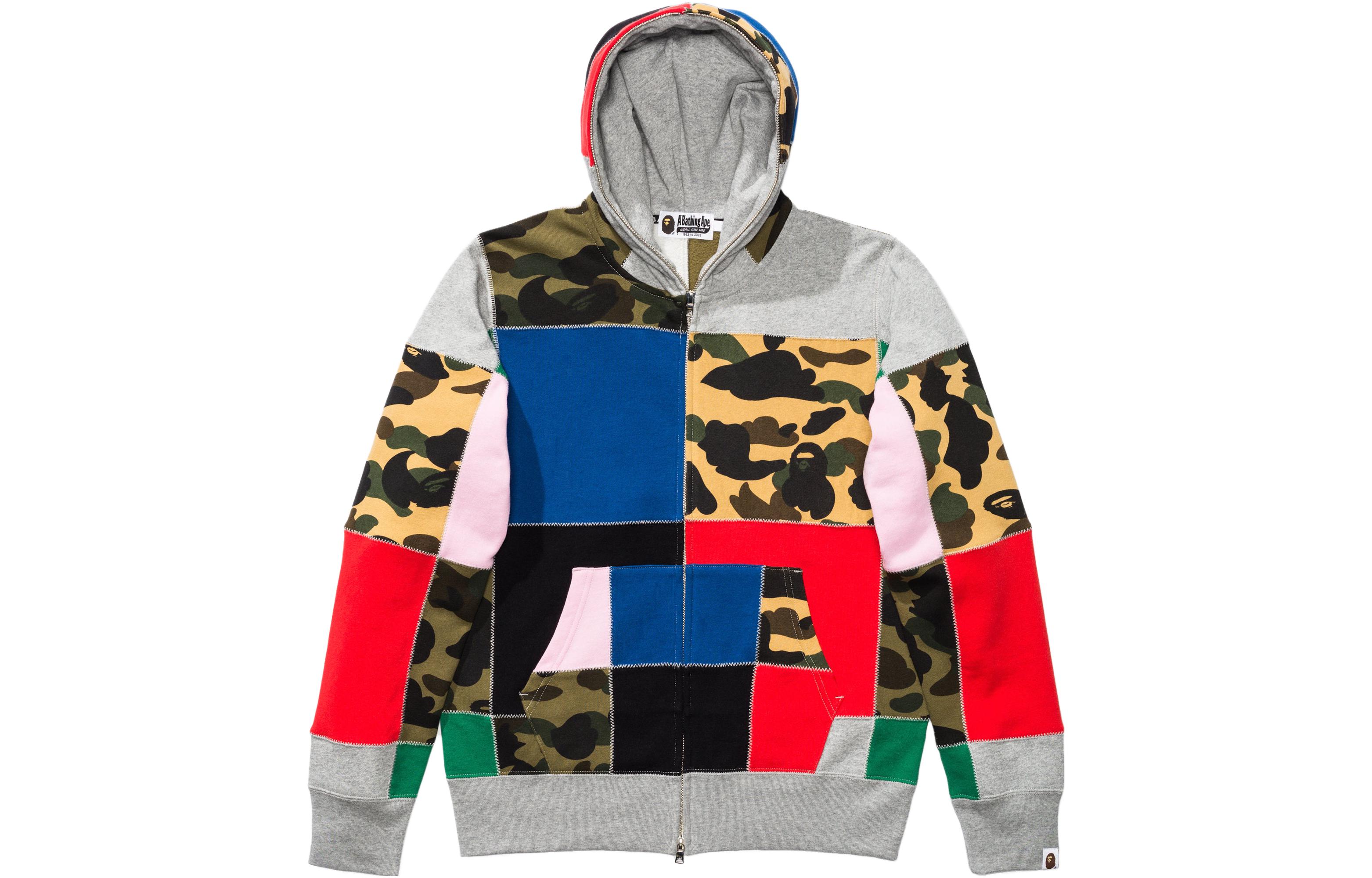 BAPE Ape Head Patchwork Sweatshirt Unisex Multicolor 1g30115003