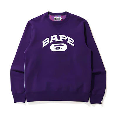 BAPE Ape Head Print Crewneck Sweatshirt 0ZXSWM113001G
