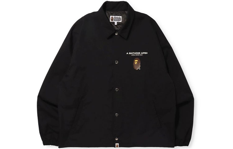 BAPE Ape Head Print Loose Fit Coach Jacket for Men 1H80-140-011