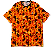 BAPE Ape Head Series Repeat Logo Embroidery Crewneck T-Shirt. 0ZXTEM109010E BAPE Ape Head Series Repeat Logo Embroidery Crewneck T-Shirt. 0ZXTEM109010E