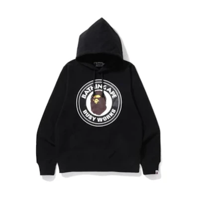 BAPE Ape Head Series Busy Works Pullover Hoodie Graphic Print 1I30-114-016