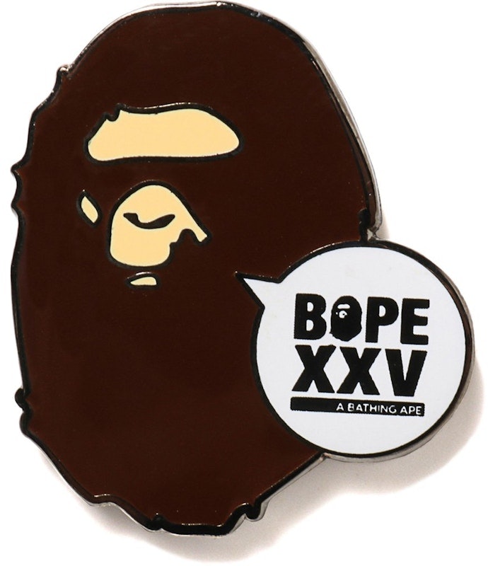 bape-ape-head-xxv-pintrill-pins-brown