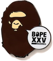 Bape Ape Head XXV Pintrill Pins Brown