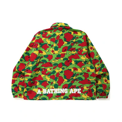 BAPE Ape Letter Print STA Camo Coach Jacket 0ZXJKM140004H