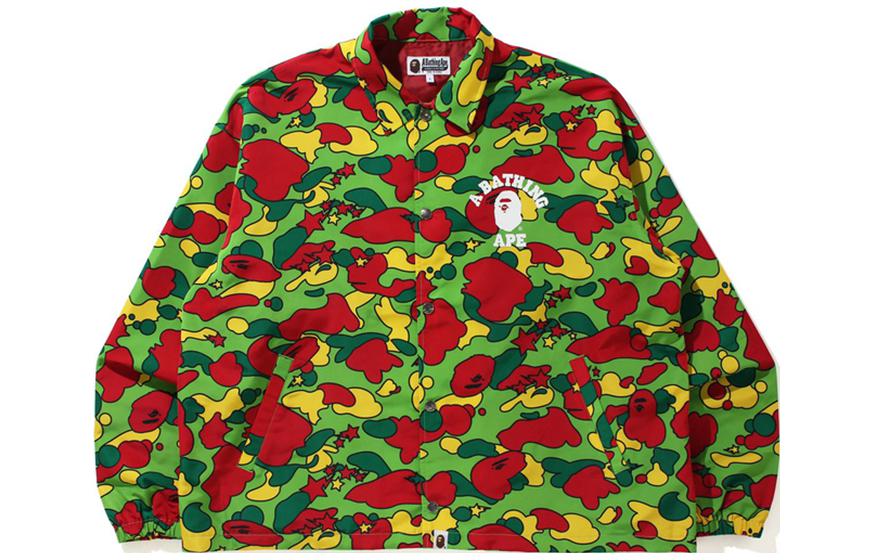 BAPE Ape Letter Print STA Camo Coach Jacket 0ZXJKM140004H 圖 3