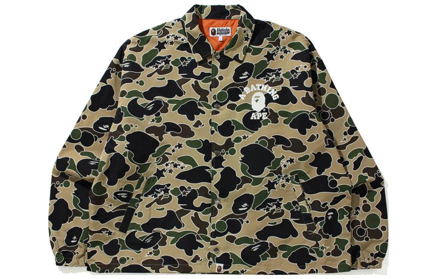 BAPE Ape Letter Print STA Camo Coach Jacket 0ZXJKM140004H 圖 4