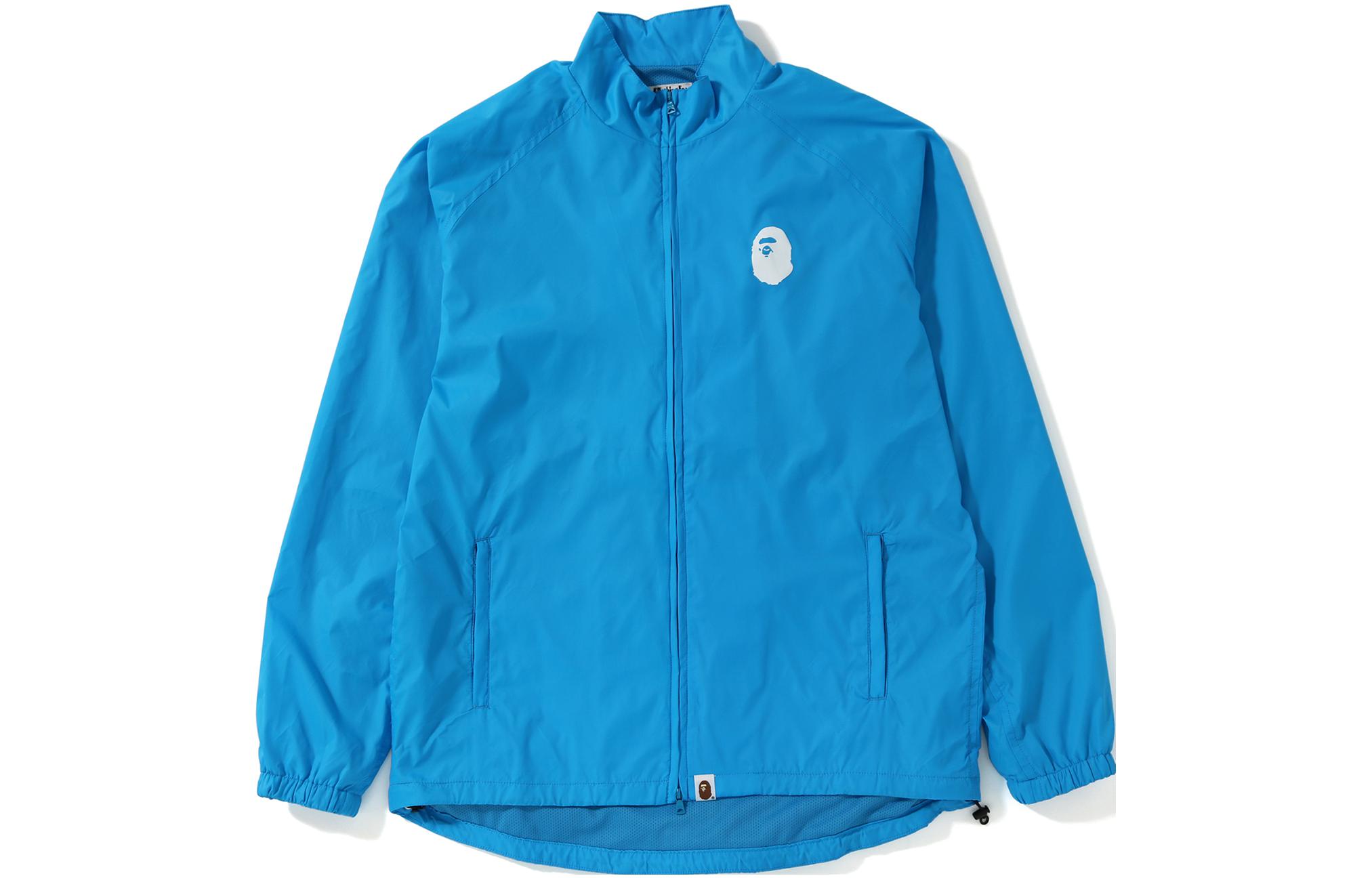 BAPE Ape Logo Coach Jacket Unisex Blue 0ZXJKM140015C