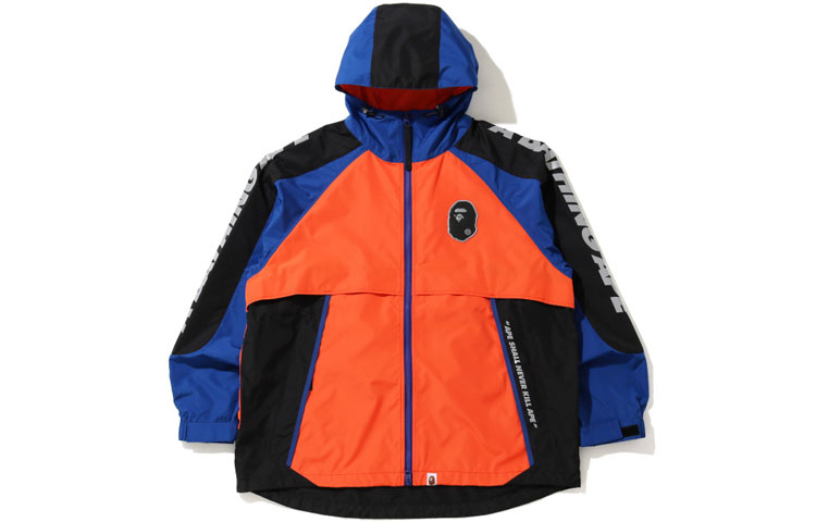 BAPE Ape Logo Colorblock Hoodie Jacket for Men 0ZXLJM140028C