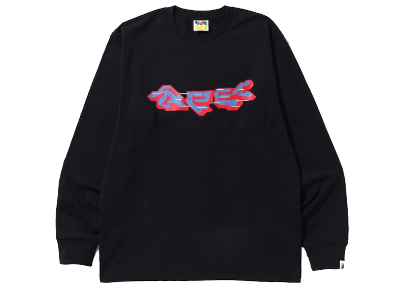 BAPE Ape Logo L/S Tee (SS22) Black