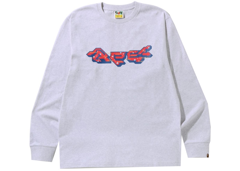 BAPE Ape Logo L/S Tee (SS22) Gray