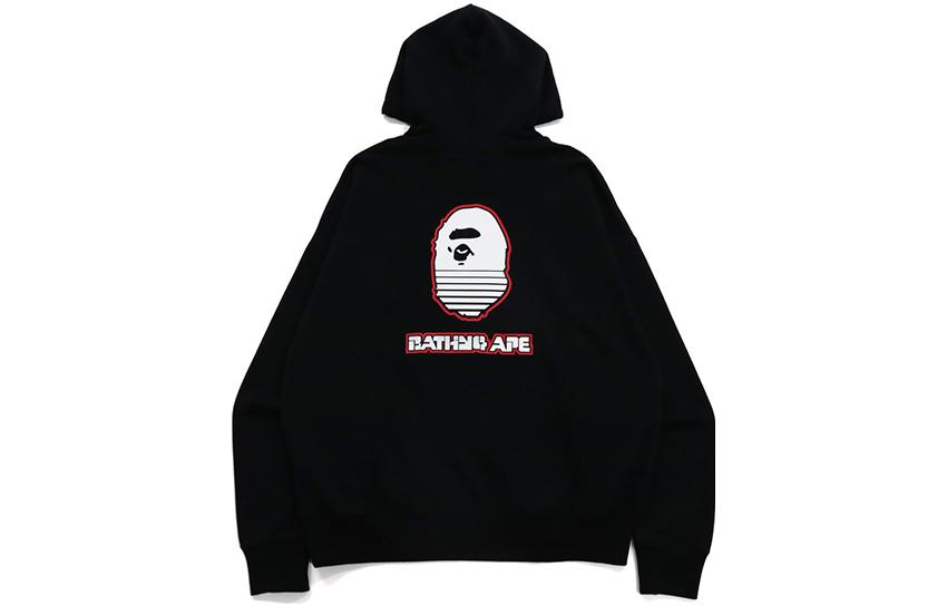 BAPE Ape Logo Print Long Sleeve Hoodie 0ZXSWM11401XH 圖 5