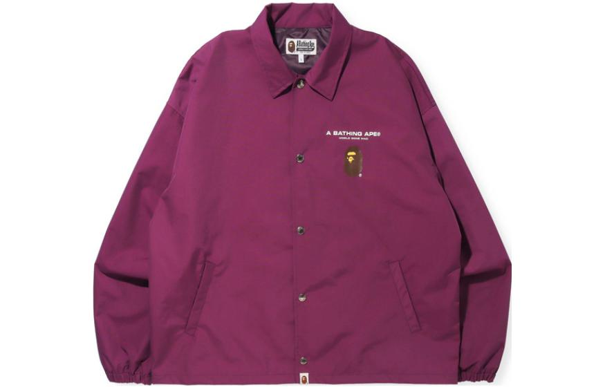 BAPE Ape Logo Tech Print Coach Jacket Outerwear 0ZXJKM140011H