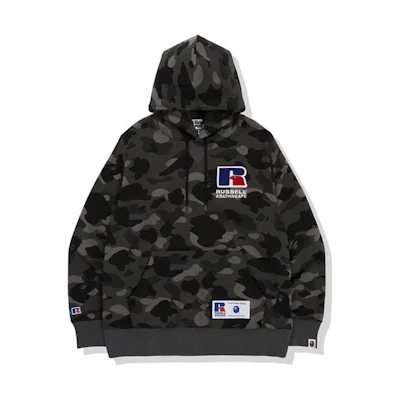 BAPE Ape Print Embroidered Flocked Patch Camo Hoodie Unisex 0ZXSWM114920F