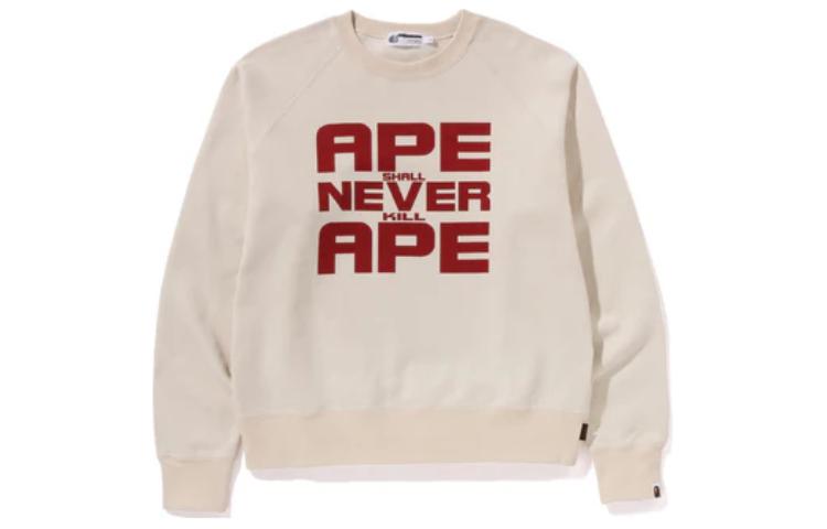 BAPE Ape Shall Never Kill Ape Crewneck Letter Print Sweatshirt Mens 1K20-113-005
