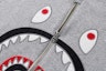 Order Bape Applique Shark Crewneck Grey