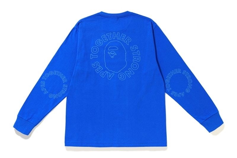 Bape ATS Circle LS Tee Blue