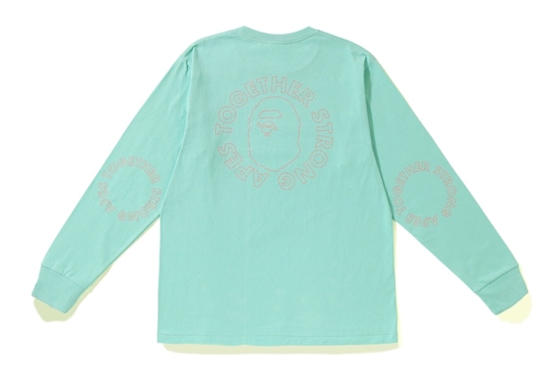Buy Bape ATS Circle LS Tee Green
