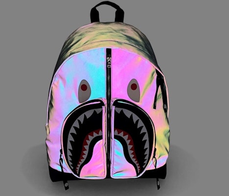 BAPE Aurora Shark Day Pack Black Lookbook BAPE Aurora Shark Day Pack Black