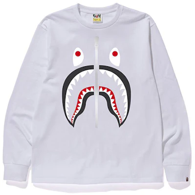 BAPE AW19 鯊魚圖案男女款圓領套頭衫 0ZXSMM111010D Order BAPE AW19 鯊魚圖案男女款圓領套頭衫 0ZXSMM111010D