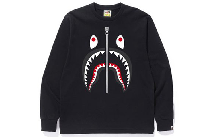 Lookbook BAPE AW19 鯊魚圖案男女款圓領套頭衫 0ZXSMM111010D