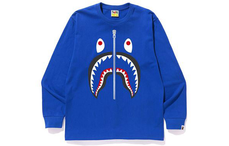 Purchase BAPE AW19 鯊魚圖案男女款圓領套頭衫 0ZXSMM111010D