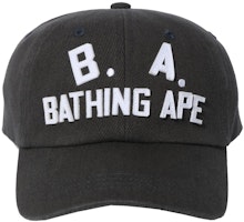 BAPE B.A. Washed Twill Cap 'Charcoal' BAPE B.A. Washed Twill Cap 'Charcoal'