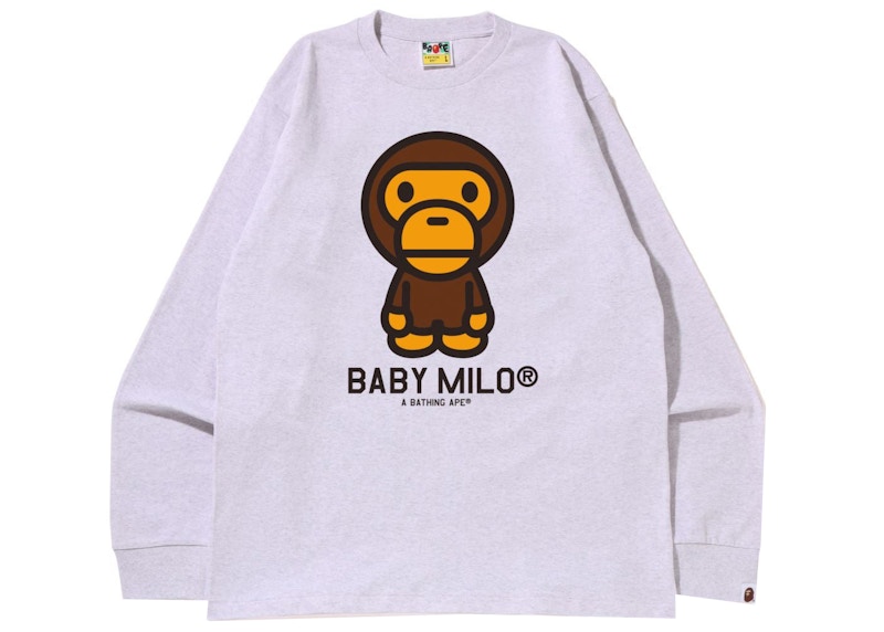 BAPE Baby Milo L/S Tee (SS22) Gray